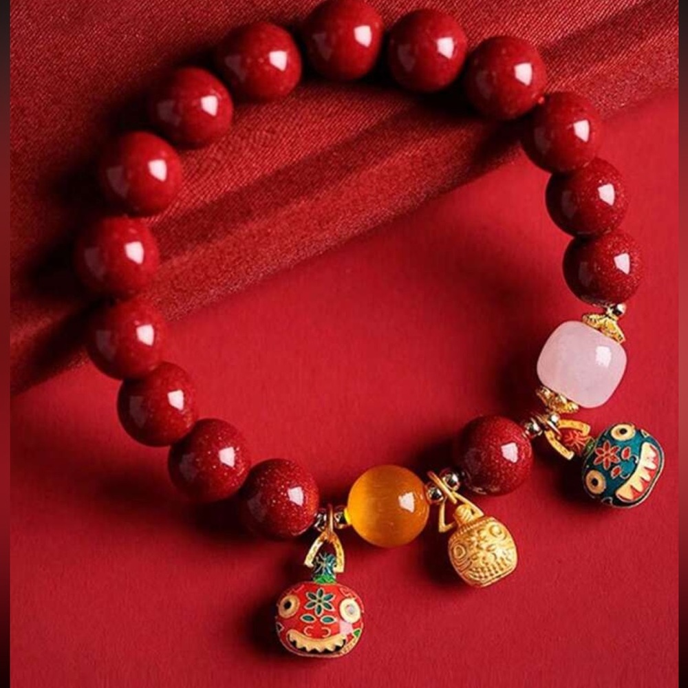 Gold Swallowing Beast Family Bracelet